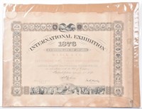 1876 CENTENNIAL EXHIBITION AWARD