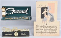 GOSSARD ADVERTISING COUNTER SIGN & MORE