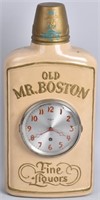 OLD MR. BOSTON LIQUOR ADVERTISING CLOCK