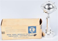 1964-65 NEW YORK WORLDS FAIR UNISPHERE BANK w/BOX