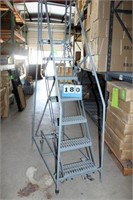 Warehouse Rolling Ladder, MFG Cotterman