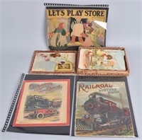 3-EARLY CHILDRENS BOOKS and BLOCK PUZZLE