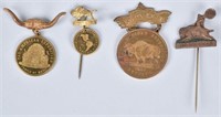 4- 1901 PAN AMERICAN EXPO TIE PINS & PINS
