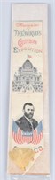 1893 COLUMBIAN EXPOSITION WOVEN SILK BOOK MARK