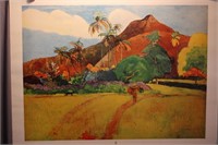 Tahitian Mountains by Paul Gauguin