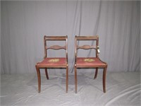 (qty - 2) Needle Point Chairs-