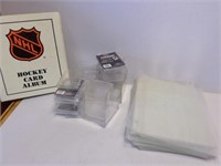 NHL Hockey Card Binder, Pages and Cases