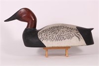 Canvasback Drake Duck Decoy by Paul Radamach of