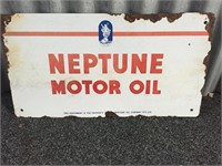 Neptune enamel rack sign