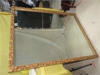 Large Mirror with Gold Trim
