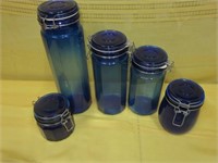 Cobalt Blue Snap Ring Storage Containers