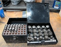 Set of valve seat cutting and porting hand tools
