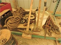 Selection of Equipment, Rope, Sledgehammers