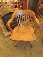 Oak Office Chair etc