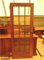 15 Pane Etched Glass Door