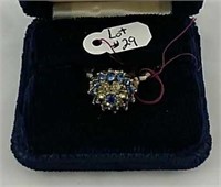 Shaphire - Diamond Ring ( man - made )