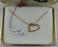 Landstroms Black Hills Gold Heart Necklace