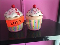 Pair Decorative Cupcake