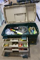 PLANO 737 TACKLE BOX W/ NEW LURES & TACKLE