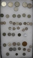 LOT OF OLD COINS INC. SILVER KENNEDY HALVES,