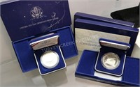 TWO 1987 US CONSTITUTION SILVER PROOF DOLLARS IN