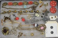COLLECTION OF VINTAGE COSTUME JEWELRY INC. SIGNED