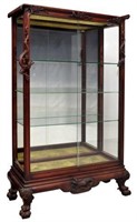 CHINESE DRAGON DECORATED DISPLAY CABINET