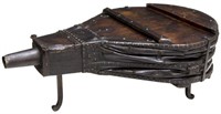 ANTIQUE FRENCH BLACKSMITH'S BELLOW COFFEE TABLE