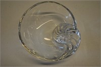 Stueben Nautilus Art Glass Bowl