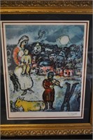 Marc Chagall Signed Lithograph