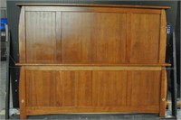 Amish King Size Cherry panel Bed 62"High