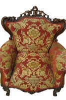 Carved French Baroque Style Chair