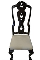 High Back Carved Chair, Hoof Feet
