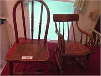 Pair of childs chairs