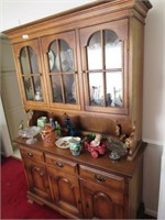 Wood china cabinet