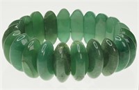 Genuine Jade Flexible Size Bracelet Retail $180