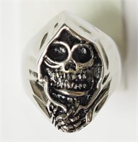 Stainless Steel Men's Grim Reaper Ring Retail $60