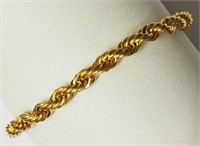 Gold Plated Base Metal Men's Bracelet Retail $60