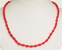 Poly Coral Necklace Magnetic Clasp Retail $150