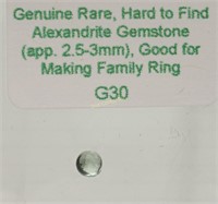 Genuine Rare, Hard to Find Alexandrite Gemstone