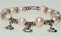Genuine FW Pearl Flexible Bracelet Retail $150