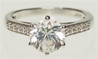 Sterling Silver CZ Ring Retail $120
