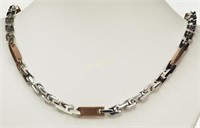 Stainless Steel Two-Tone Necklace Retail $240