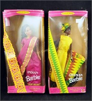 2 New Barbie World Dolls From Indian & Ghanian