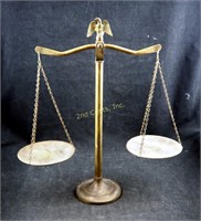 Vintage 16" Brass Balance Beam Weight Scales