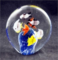 Solid Glass 4 1/2" Aquarium Paper Weight