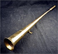 Antique 24" Brass Trumpet Automobile Horn