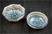 2 Sidi Bousaid Fakhar Tunisia Pottery Bowls