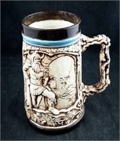 Antique Large Norseman 9" Ceramic Beer Stein Mug