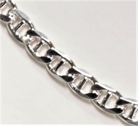 4-NT11 Sterling Silver Mens Chain Necklace